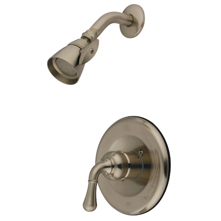 Kingston Brass Shower Faucet, Brushed Nickel, Wall Mount KB1638SO